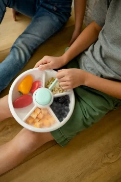 Lunchboxy|Przechowywanie Jedzenia | GOBE LARGE SNACK SPINNER duży pojemnik na przekąski, Macaron Blue