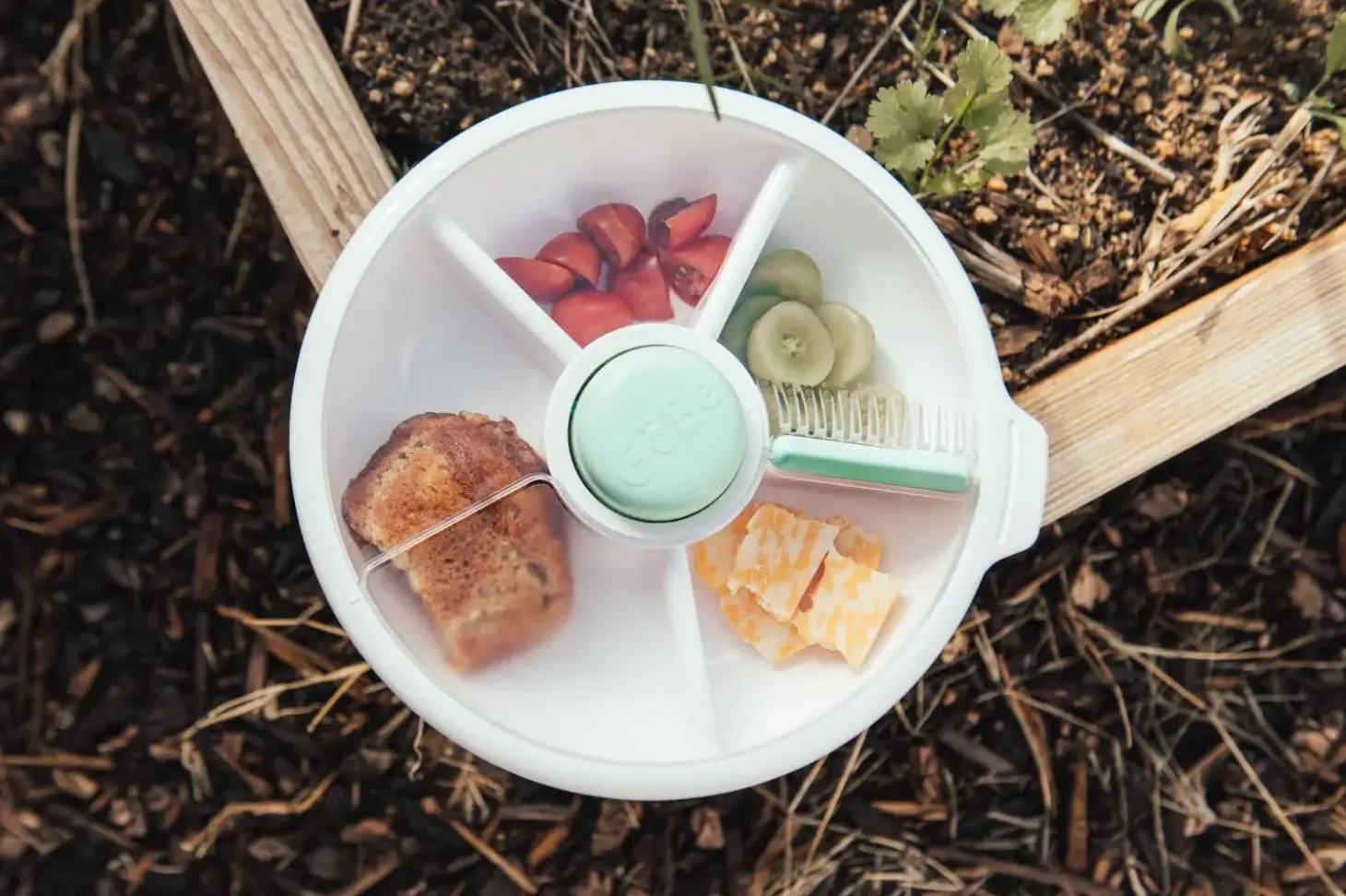 LARGE SNACK SPINNER duży pojemnik na przekąski, Mint Green
