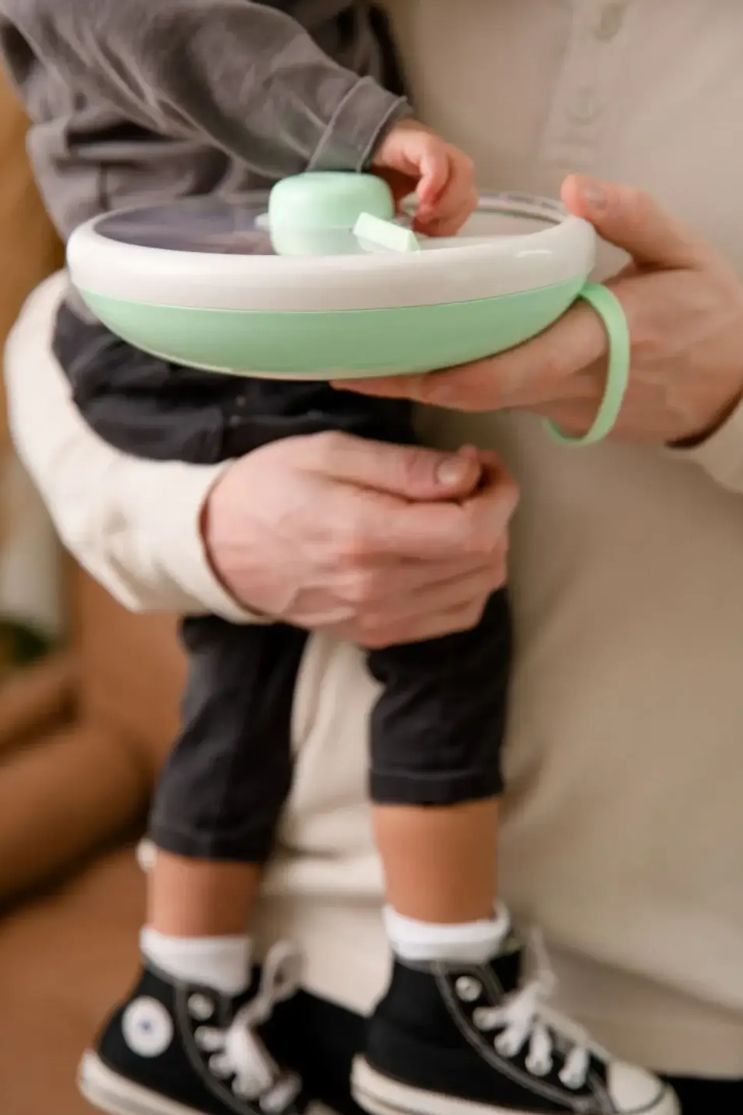 LARGE SNACK SPINNER duży pojemnik na przekąski, Mint Green
