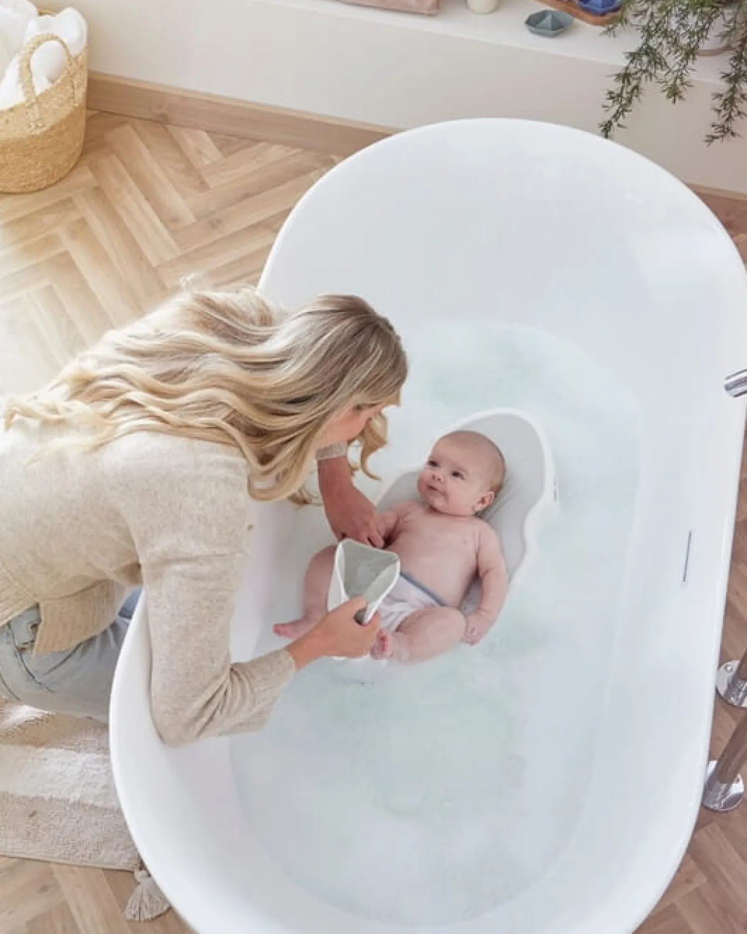 Akcesoria Łazienkowe|Akcesoria Łazienkowe | Shnuggle Baby Leżaczek do kąpieli noworodka Blossom