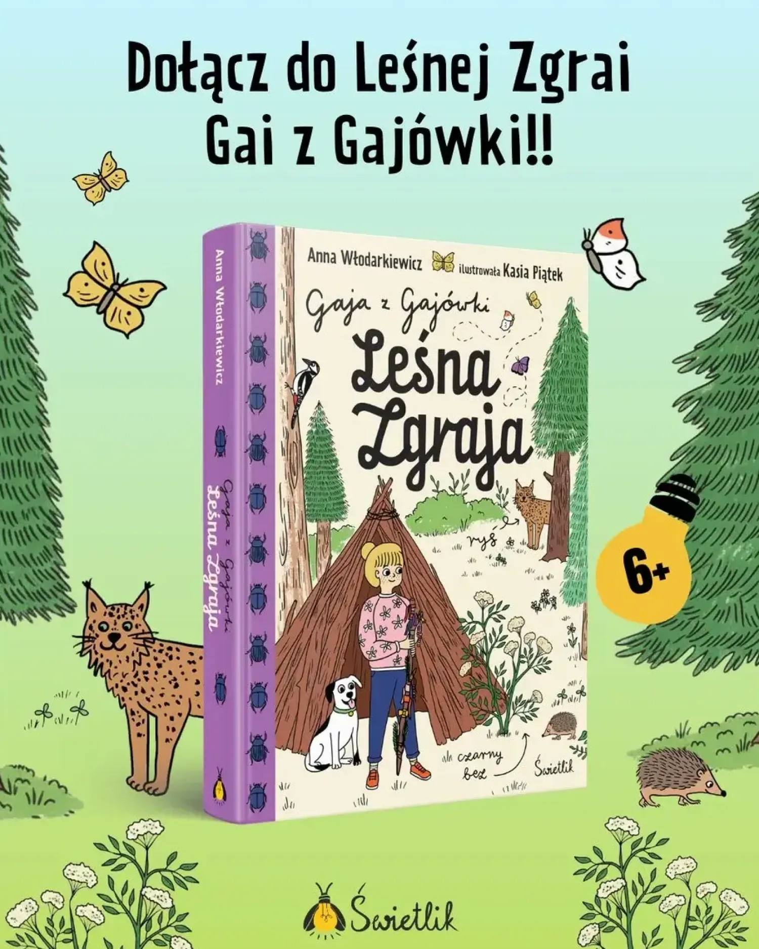 5-8 Lat | Wydawnictwo Świetlik Leśna Zgraja. Gaja z Gajówki.