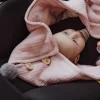Przydatne Akcesoria|Kocyki I Otulacze Do Fotelika | Sleepee Letni muślinowy kocyk do fotelika - rose