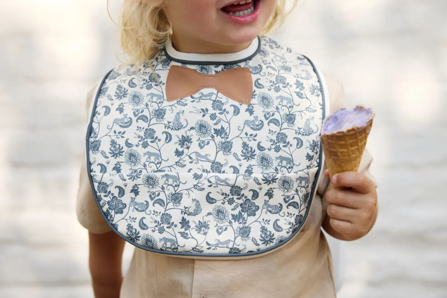 Śliniaki|Metoda Blw | Elodie Details Śliniaczek - Garden Leo Toile Bow