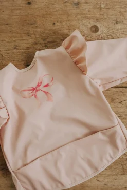 Śliniak z długim rękawem - rosy bow