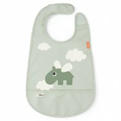 Śliniaki | Done by Deer Śliniak z kieszonką Happy Clouds - Green