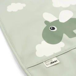 Śliniaki | Done by Deer Śliniak z kieszonką Happy Clouds - Green