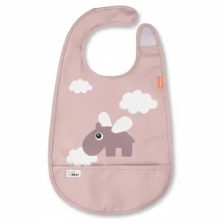 Śliniaki | Done by Deer Śliniak z kieszonką Happy Clouds - Powder