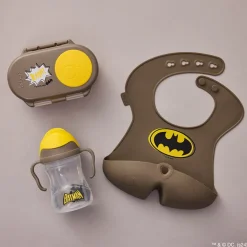 Śliniak z otwartą kieszonką Batman