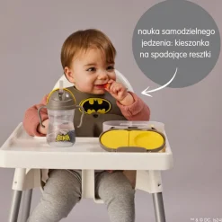 Śliniak z otwartą kieszonką Batman