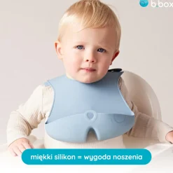 Śliniaki | b.box Śliniak z otwartą kieszonką niebieski