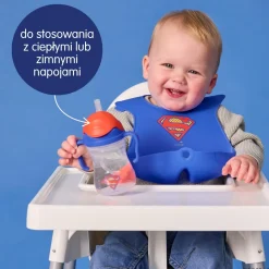 Śliniak z otwartą kieszonką Superman