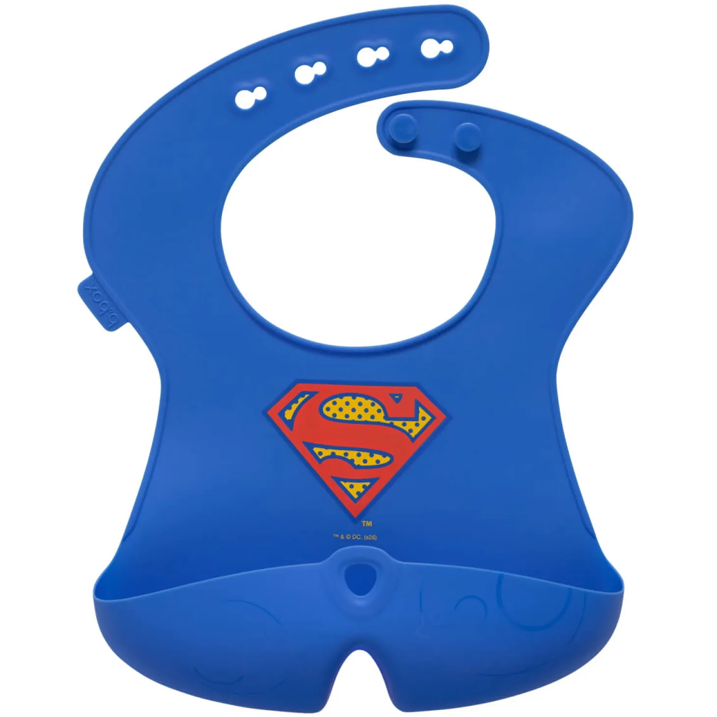 Śliniak z otwartą kieszonką Superman