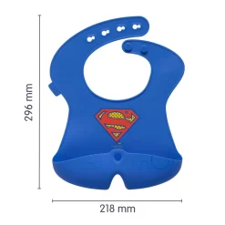 Śliniak z otwartą kieszonką Superman