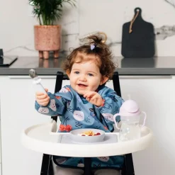 Metoda Blw|Śliniaki | Moon Bloom Śliniak z rękawami Frutti