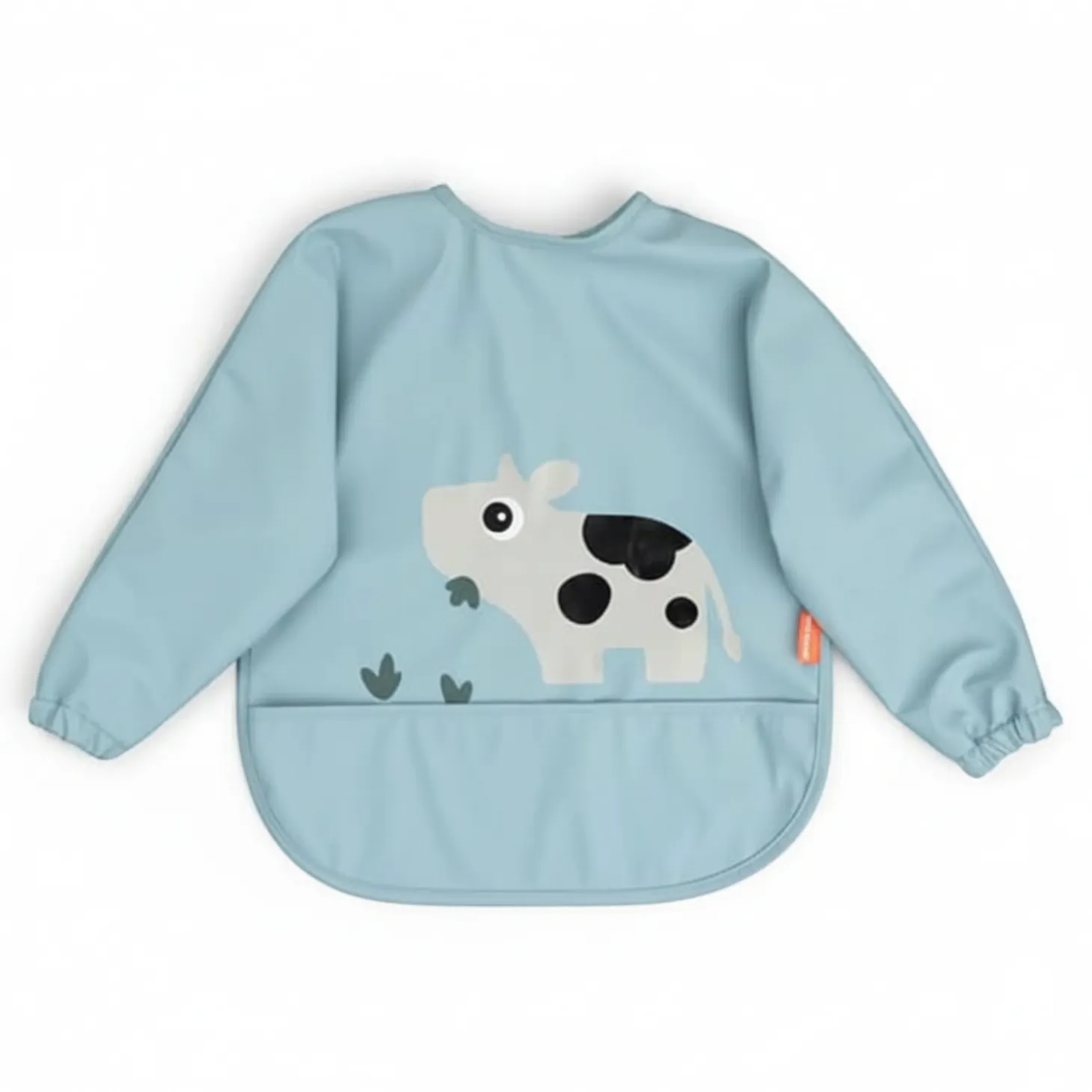 Śliniak z rękawami 6-18m Tiny Farm Blue