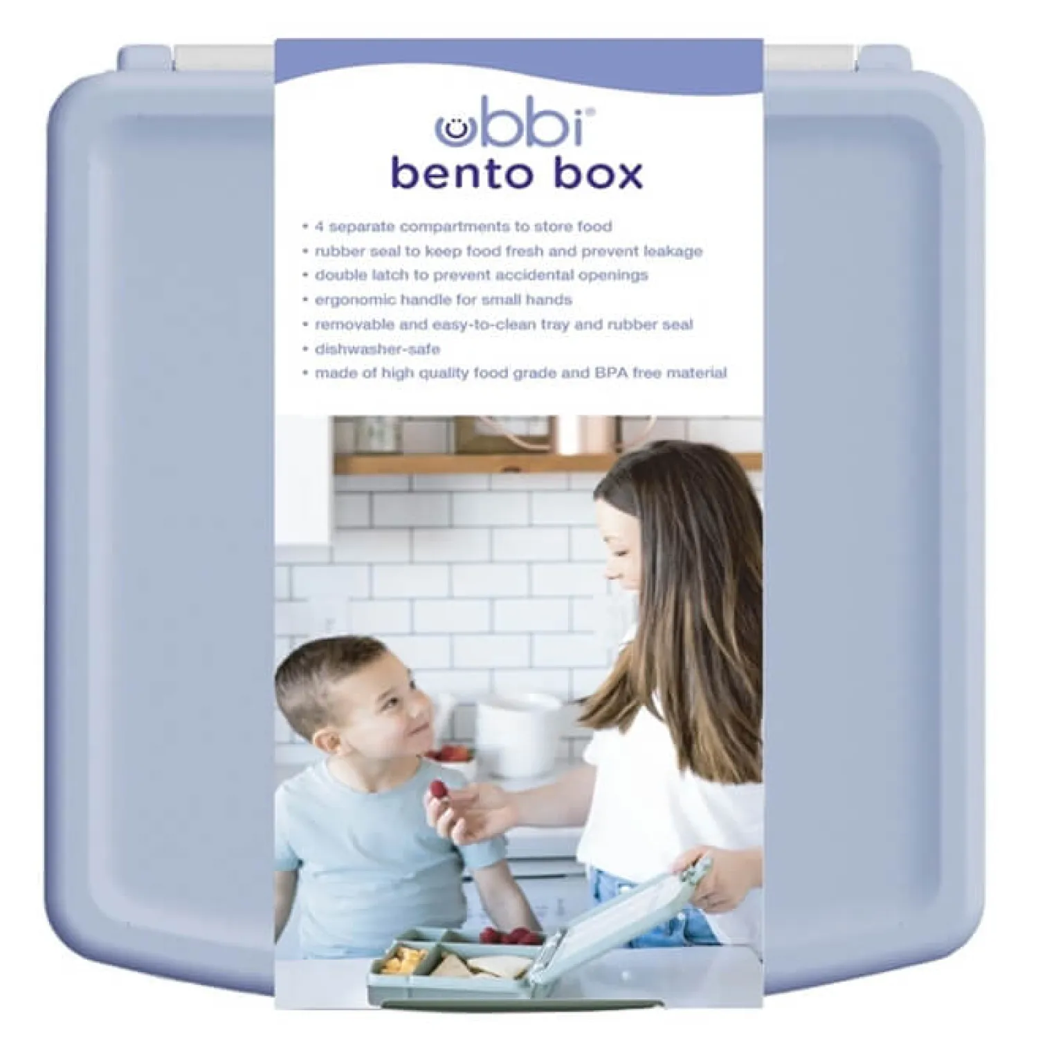 Przechowywanie Jedzenia|Przydatne Akcesoria | Ubbi Lunchbox Bento Cloudy Blue