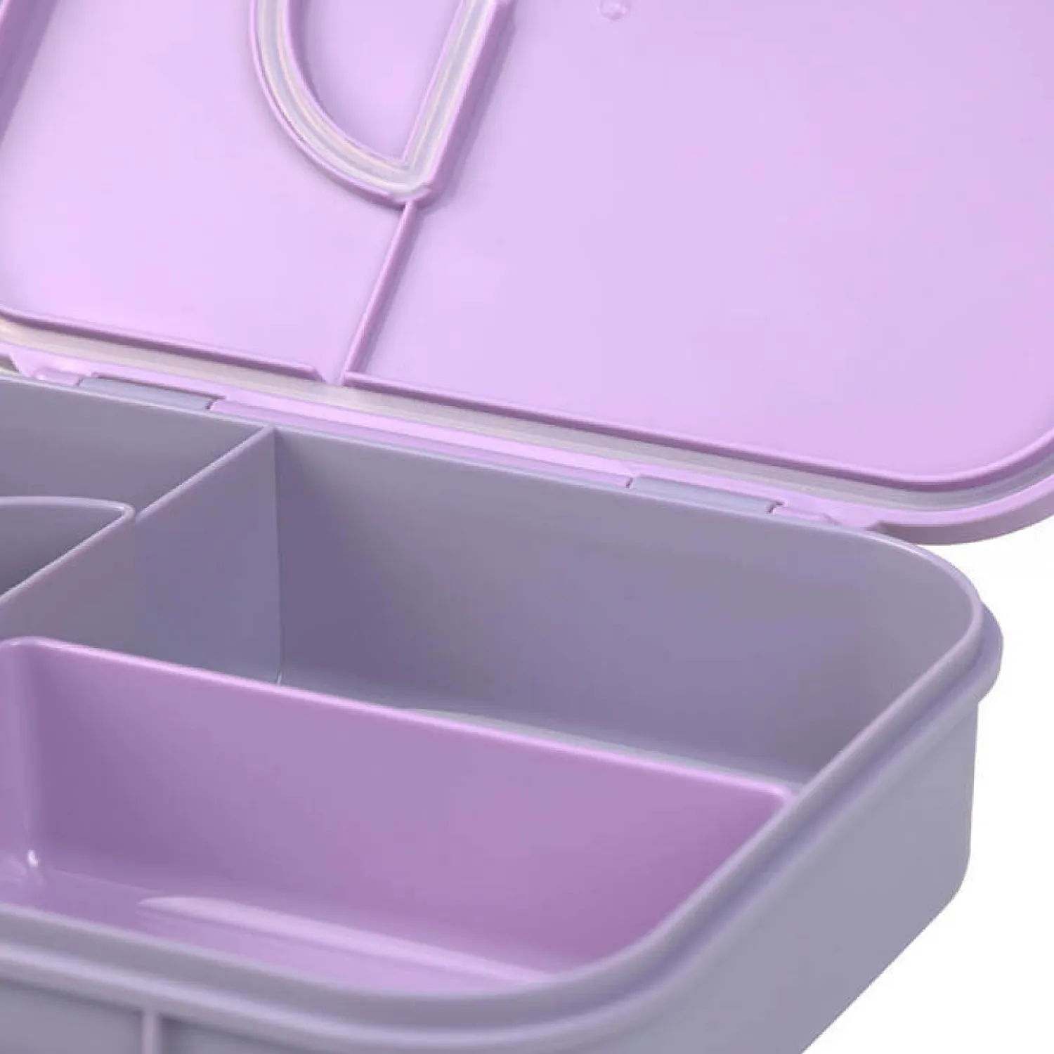 Lunchboxy|Przechowywanie Jedzenia | Lassig Lunchbox Bento z przegródkami Little Gang - Heart lilac