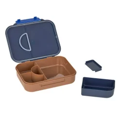 Lunchbox Bento z przegródkami Little Gang - Smile navy