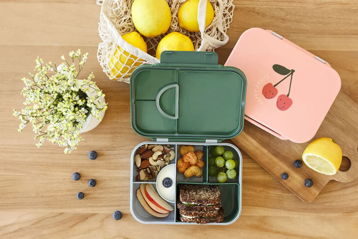 Lunchbox Bento z przegródkami Happy Fruits Lemon