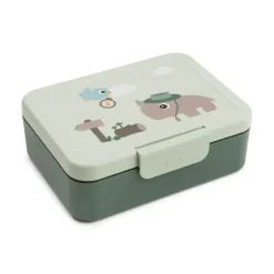 Lunchboxy|Przechowywanie Jedzenia | Done by Deer Lunchbox dla dziecka z podziałką Tiny Trails Green