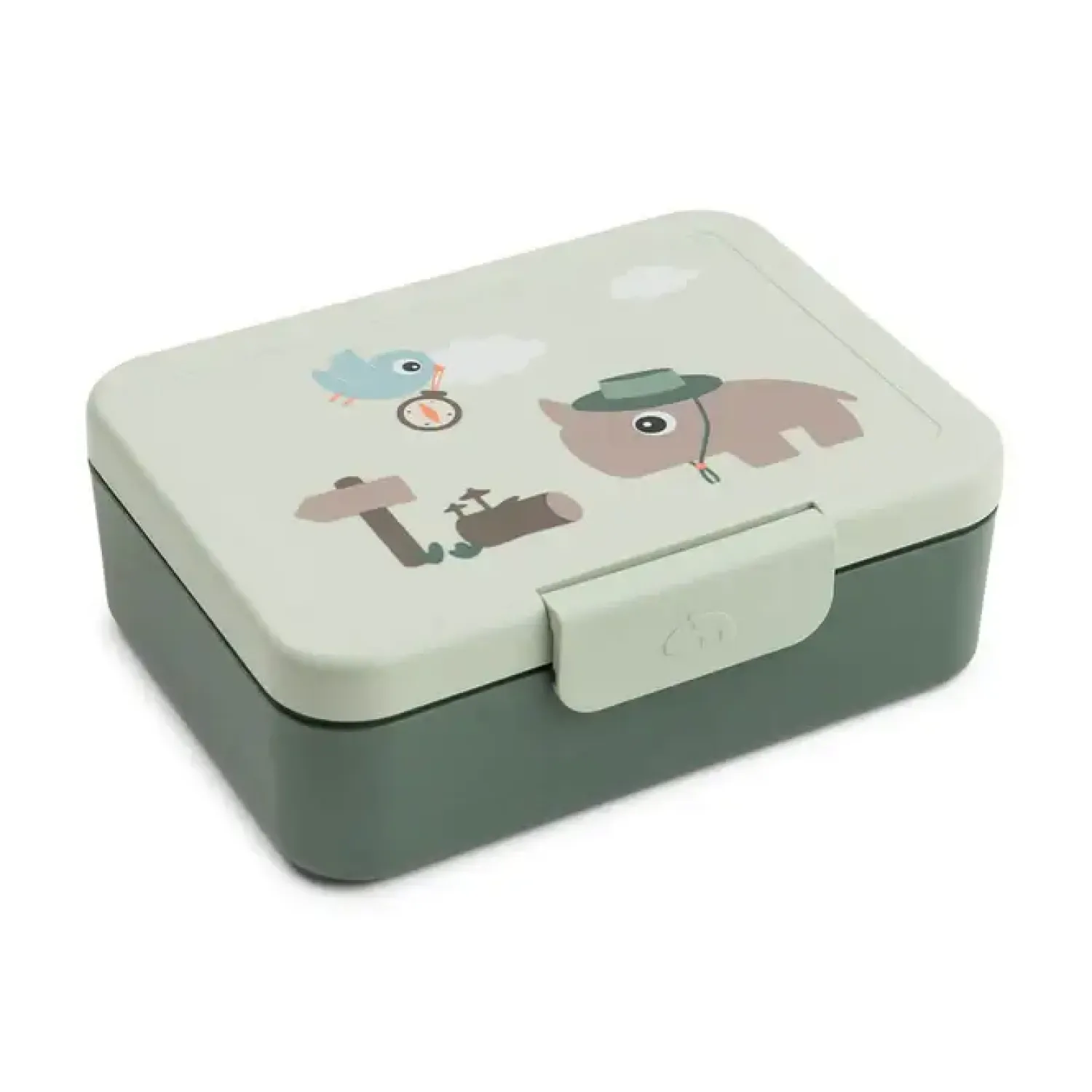 Lunchboxy|Przechowywanie Jedzenia | Done by Deer Lunchbox dla dziecka z podziałką Tiny Trails Green