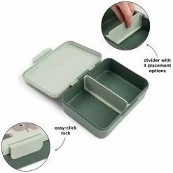 Lunchboxy|Przechowywanie Jedzenia | Done by Deer Lunchbox dla dziecka z podziałką Tiny Trails Green