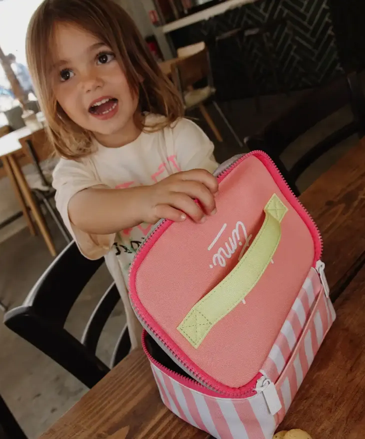 Lunchbox Maxi Pink Stripes
