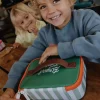 Lunchbox Mini Green Stripes