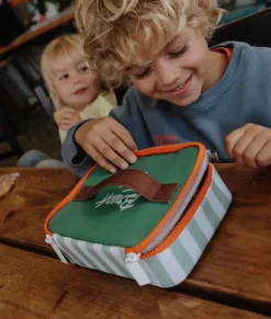 Lunchbox Mini Green Stripes