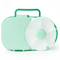 LUNCHBOX & SNACK SPINNER 2IN1 śniadaniówka dla dzieci, Sage Green