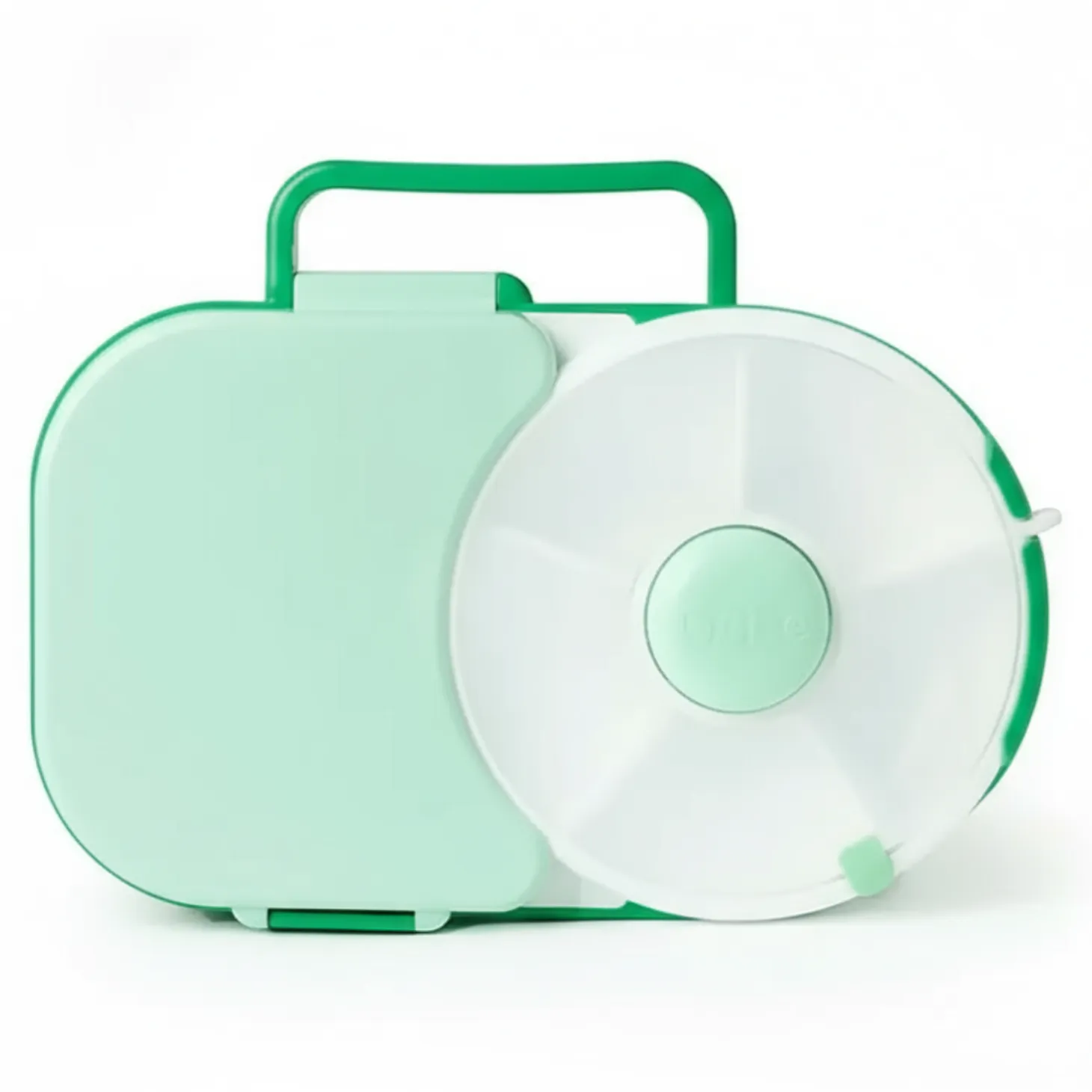 LUNCHBOX & SNACK SPINNER 2IN1 śniadaniówka dla dzieci, Sage Green
