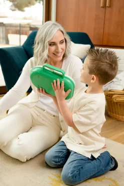LUNCHBOX & SNACK SPINNER 2IN1 śniadaniówka dla dzieci, Sage Green