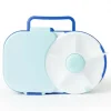 Przechowywanie Jedzenia|Przydatne Akcesoria | GOBE LUNCHBOX & SNACK SPINNER 2IN1 śniadaniówka dla dzieci, Blueberry Blue