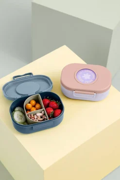 Lunchboxy|Przechowywanie Jedzenia | Lassig Lunchbox Style & Snack z przegródkami Pattern Party - rose, lilac