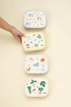 Lunchboxy|Przechowywanie Jedzenia | The cotton cloud Lunchbox ze stali nierdzewnej z wyjmowanymi przegródkami - Meowtiful Cats