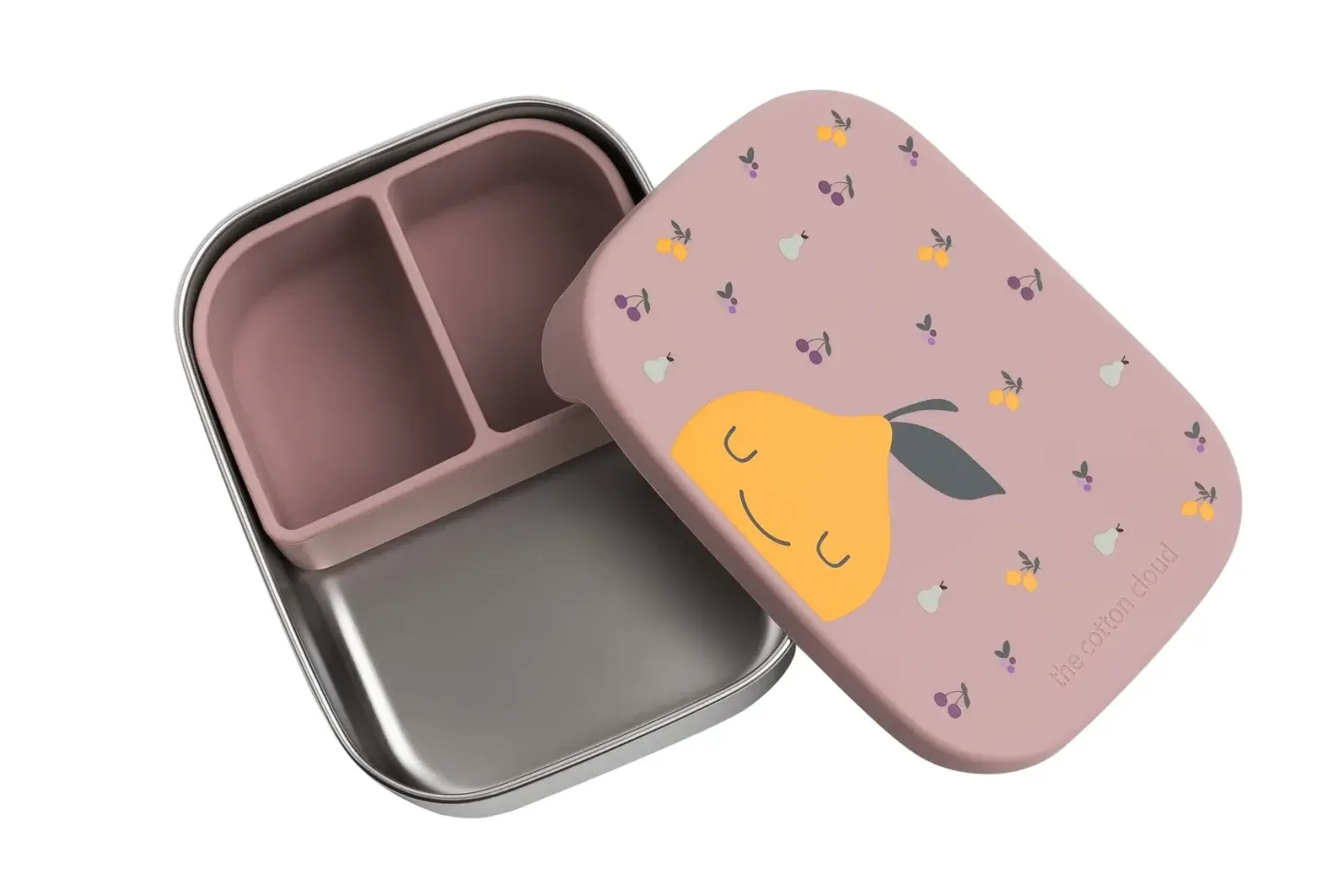 Lunchbox ze stali nierdzewnej z wyjmowanymi przegródkami - Fruity