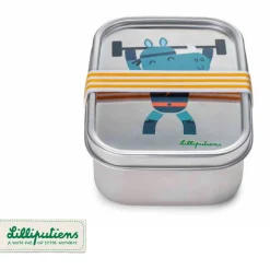 Lunchboxy|Przechowywanie Jedzenia | Lilliputiens Lunchbox ze stali nierdzewnej Super Nosorożec Marius