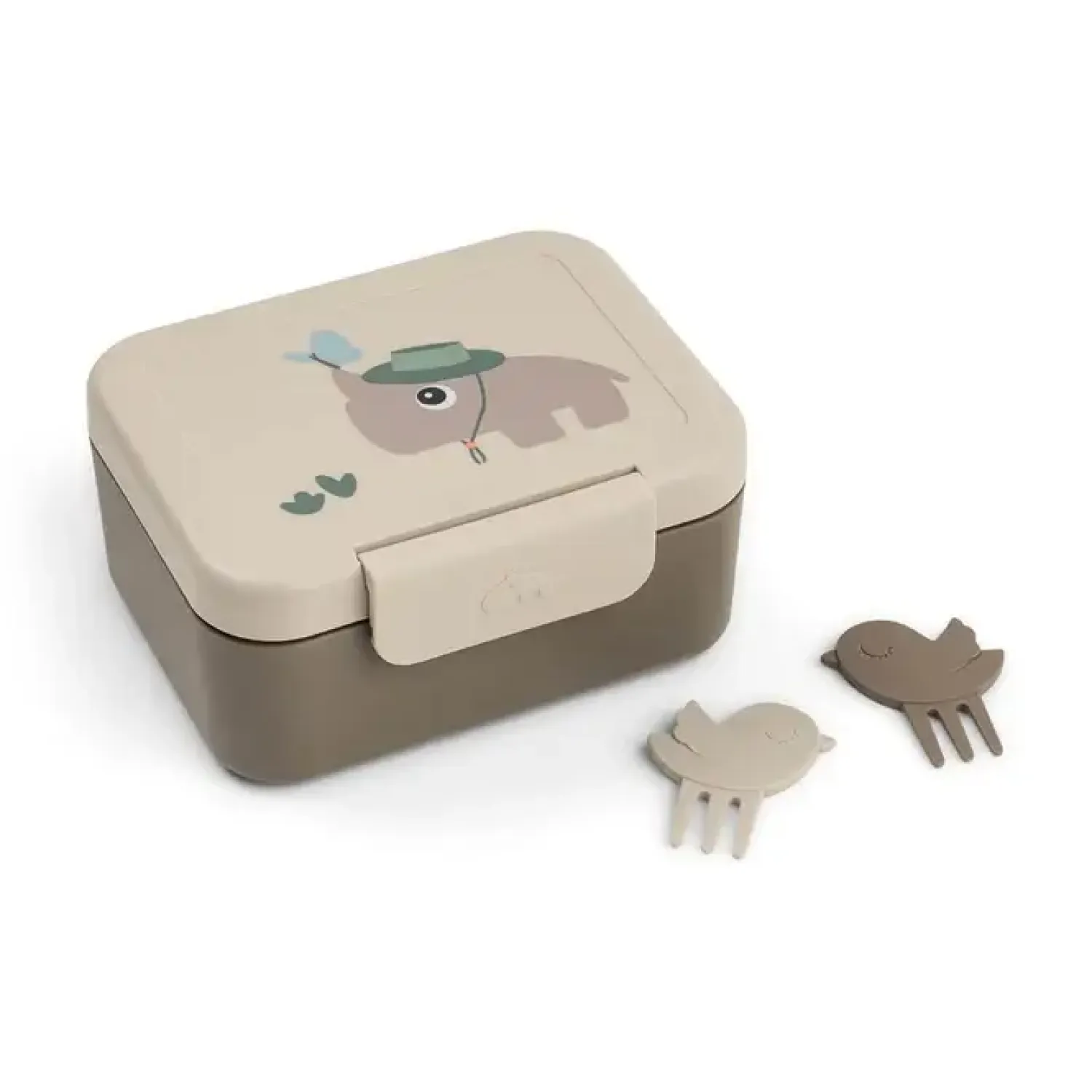 Lunchboxy|Przechowywanie Jedzenia | Done by Deer Lunchbox z widelczykami Tiny Trails Sand
