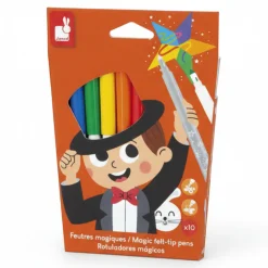 8 Lat+|Artykuły Plastyczne | Janod Magiczne flamastry zmieniające kolor 10 kolorów 3+