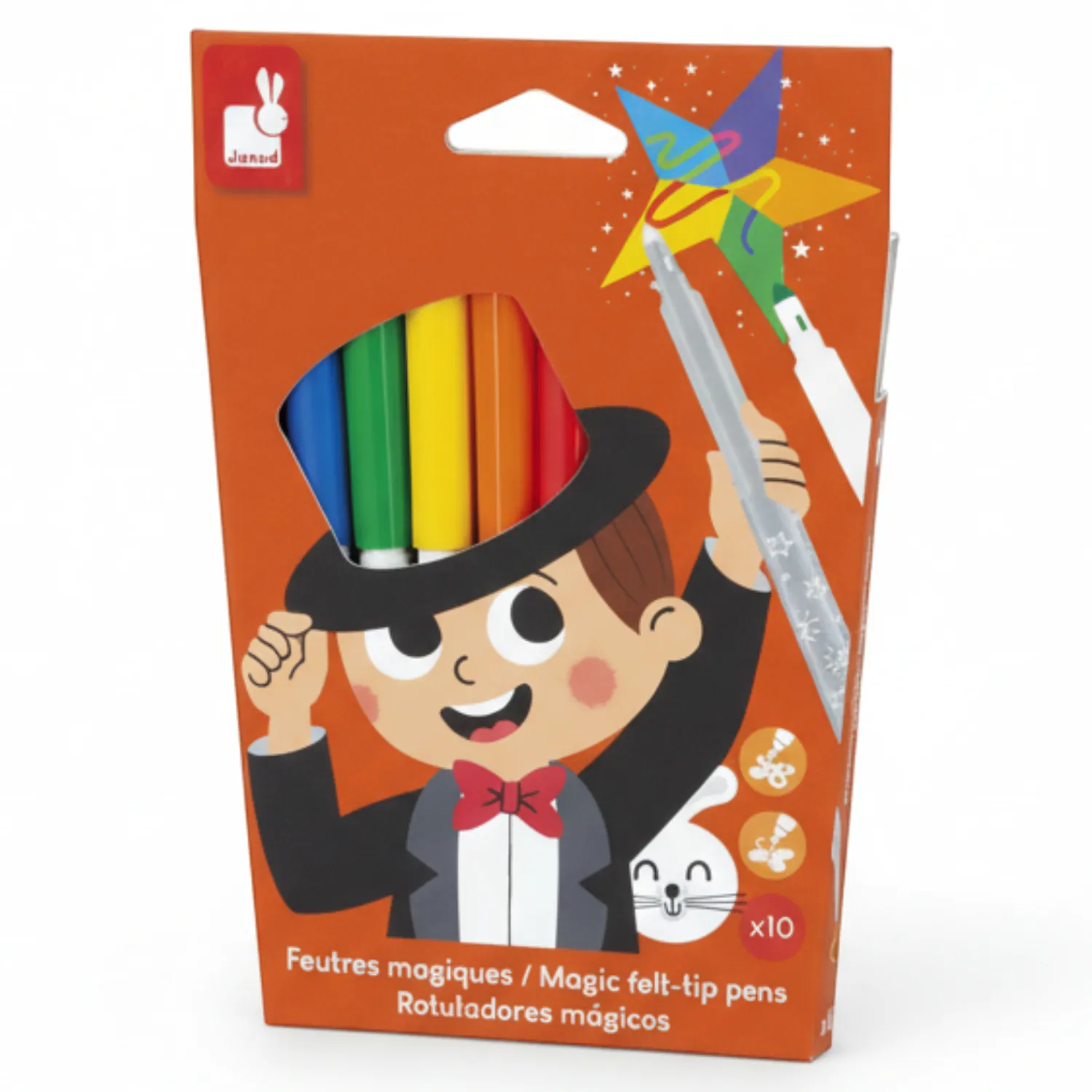 8 Lat+|Artykuły Plastyczne | Janod Magiczne flamastry zmieniające kolor 10 kolorów 3+