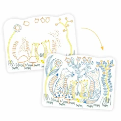 Kolorowanki | Djeco Magiczne kolorowanki - LEŚNE RODZINKI