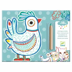 Kolorowanki | Djeco Magiczne kolorowanki - LEŚNE ZWIERZĄTKA 18m+