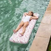6 Lat+|7 Lat+ | The Swim Essentials Materac do pływania Old Pink Leopard