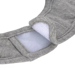 Śliniaki | Lassig Materiałowe śliniaki GOTS dla noworodków, 3 szt. - dark grey, light grey, nature melange