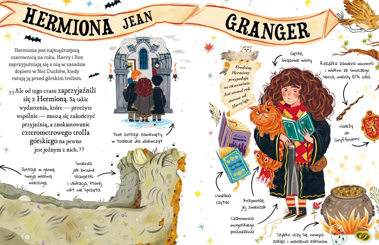 9 Lat +|5-8 Lat | Wydawnictwo Media Rodzina Mały potterownik. Hermiona Granger. Przewodnik po serii Harry Potter.