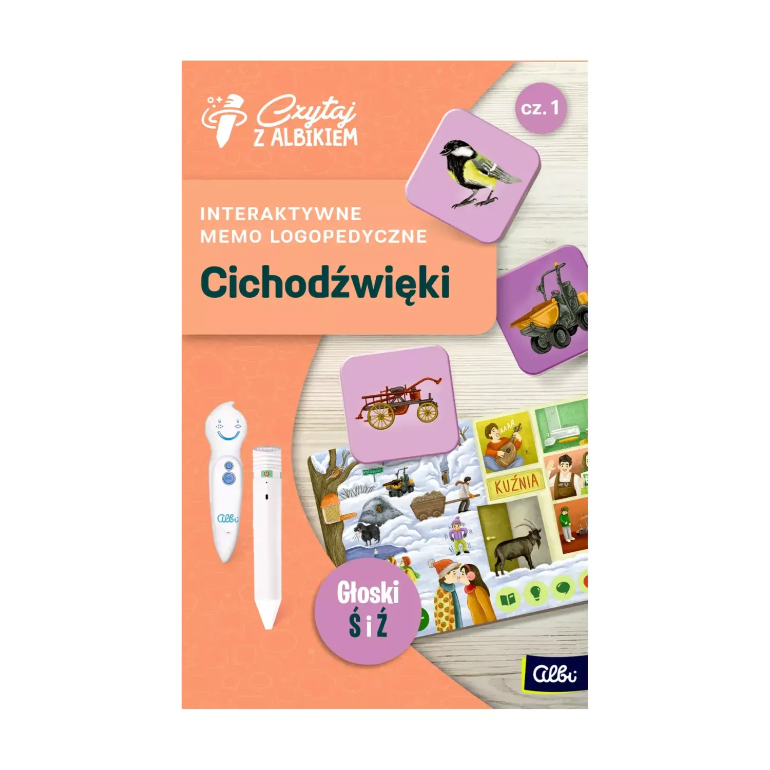 6 Lat+|3 Lata + | Albi Memo logopedyczne – Cichodźwięki cz.1