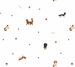 Miękka szczotka z koziego włosia z myjką muślinową - pieski, cavaliery