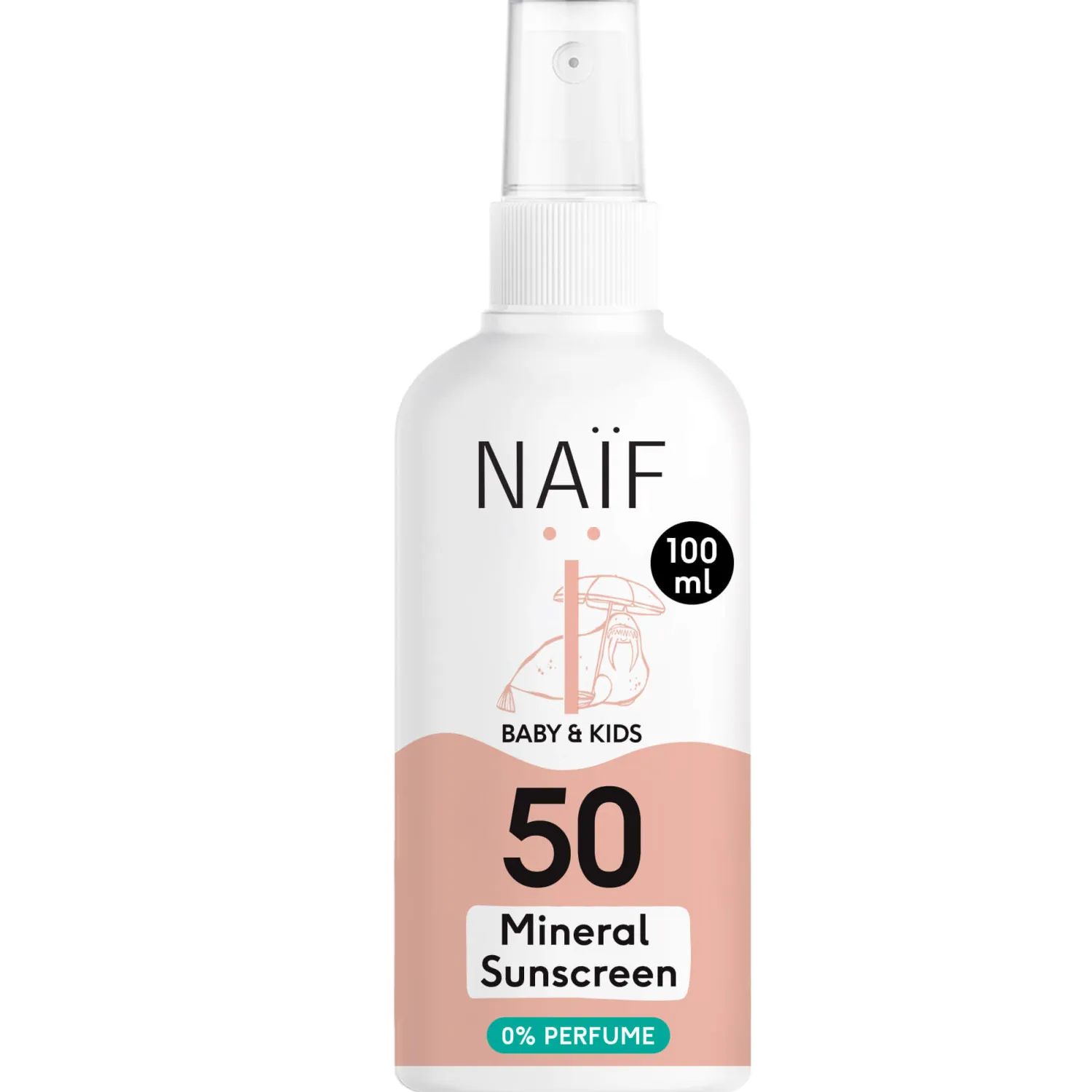 Naturalne Kosmetyki Dla Mam|Naturalne Kosmetyki | Naif Mineralny spray przeciwsłoneczny SPF50, 100ml