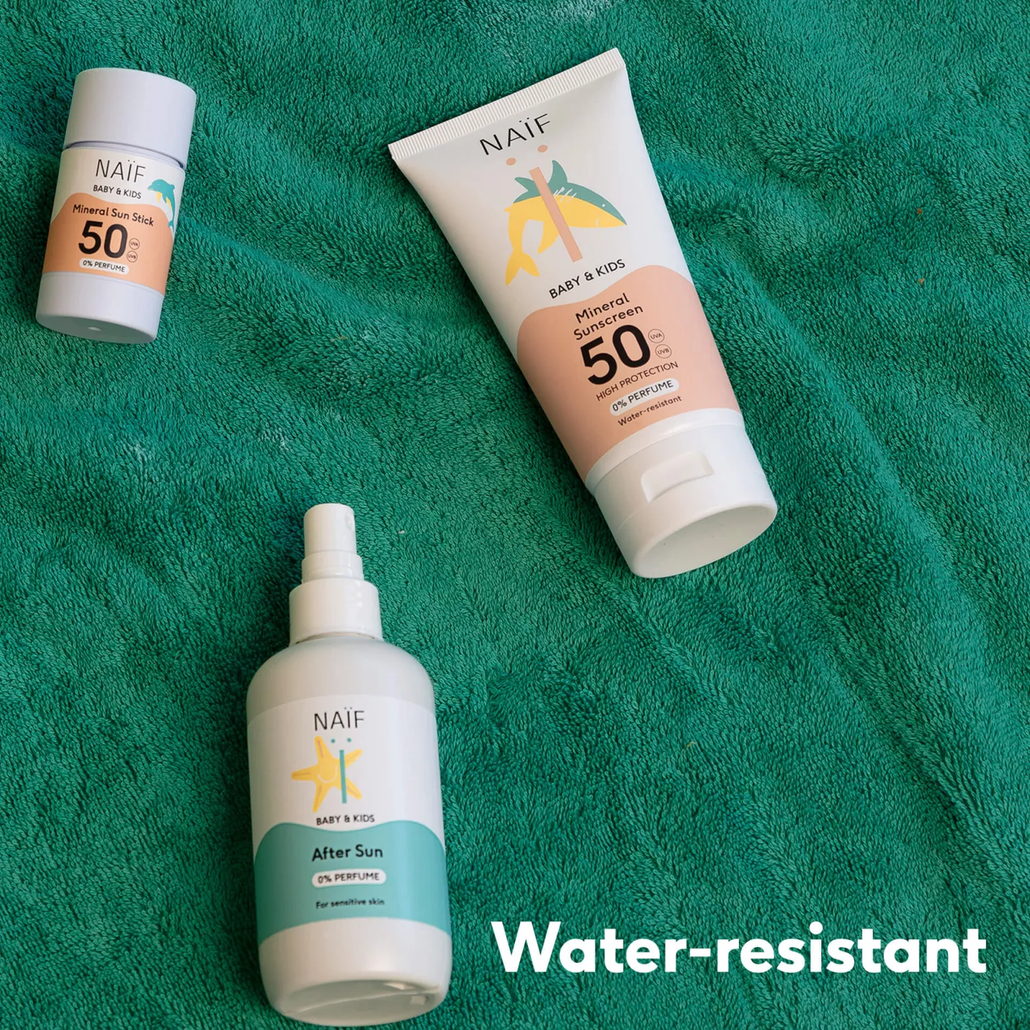 Naturalne Kosmetyki Dla Mam|Naturalne Kosmetyki | Naif Mineralny sztyft przeciwsłoneczny SPF50 dla dzieci i niemowląt, 36g