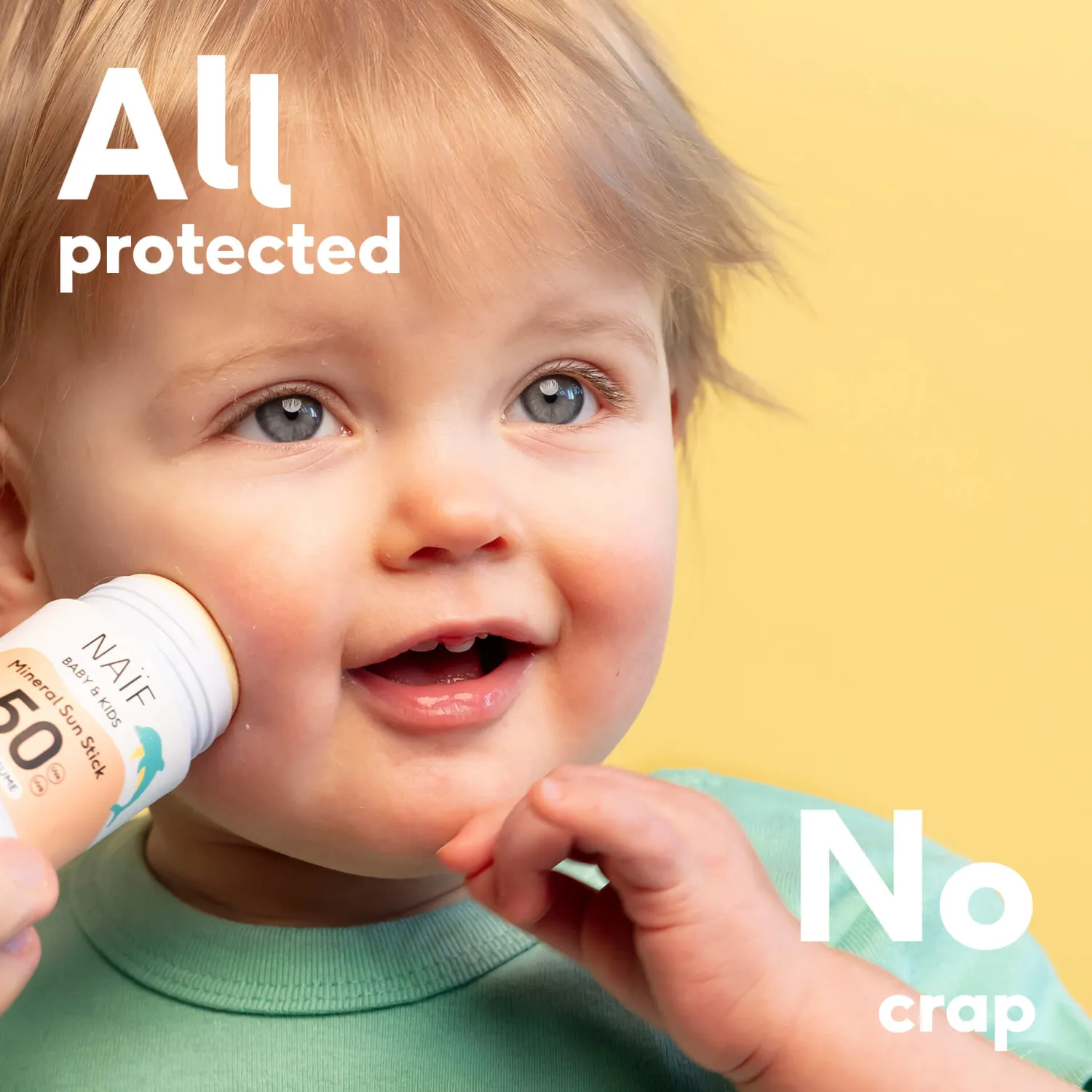 Naturalne Kosmetyki Dla Mam|Naturalne Kosmetyki | Naif Mineralny sztyft przeciwsłoneczny SPF50 dla dzieci i niemowląt, 36g